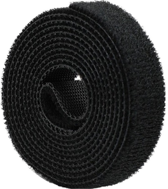 노크노크 벨크로 케이블 타이, 블랙, 5개