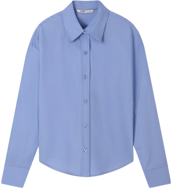 미쏘 여성용 에센셜 크롭 면 셔츠