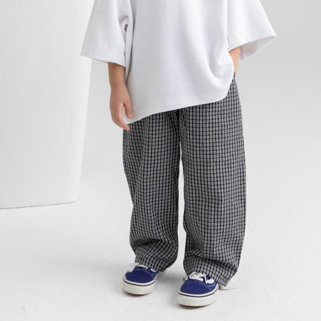 보이티브 쇼만 체크 팬츠 B5035