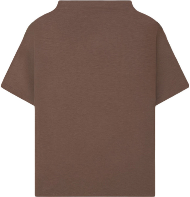 미쏘 여성용 모크넥 반팔 티셔츠