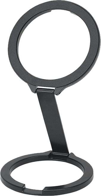 굿밸류 자력맥스 양면자석 맥세이프 스마트톡 휴대폰 거치대, 블랙, 1개