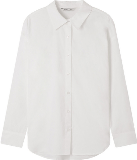 미쏘 여성용 에센셜 세미오버핏 면 셔츠