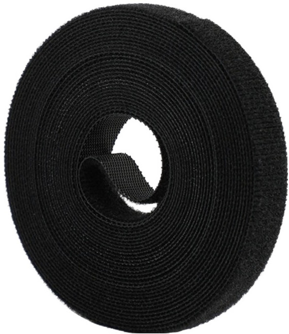 노크노크 벨크로 케이블 타이, 블랙, 2개