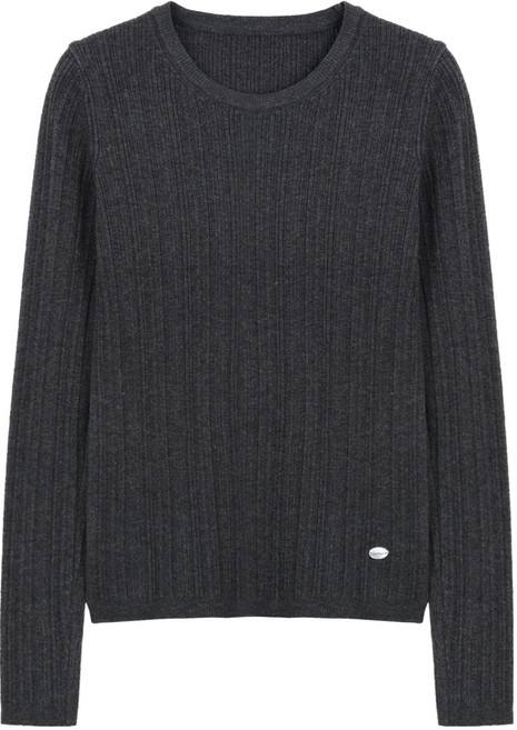 에이비플러스 여성용 소프트 골지 라운드넥 니트 LSA1MW50