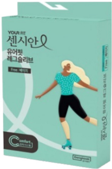 센시안 유어핏 종아리 무릎형 레그슬리브 BEIGE, 1개