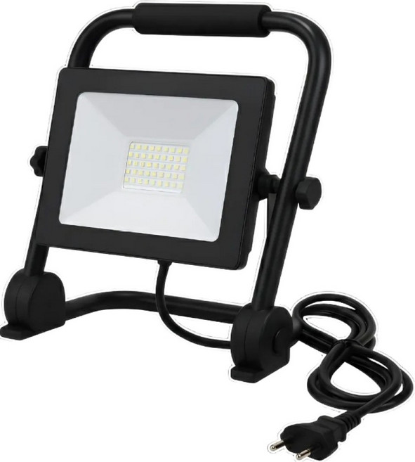 디제이디 LED 3M 유선 캠핑 50W 접이식 이동식 투광등, 블랙, 1개