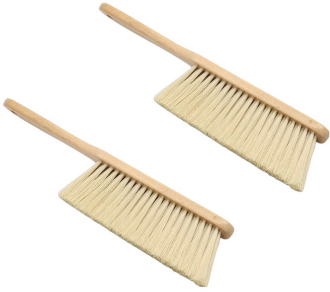 마켓감성 긴손잡이 우드 브러시, 타입2, 2개