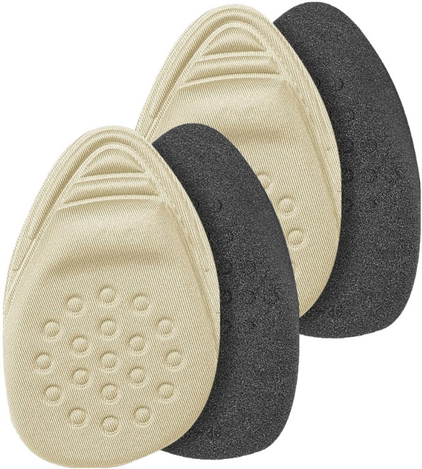 마켓피아 여성용 신발 발바닥 구두 코 보호 쿠션 깔창 양발착용 세트 뾰족, 베이지, 2세트