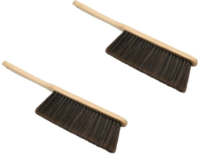 마켓감성 긴손잡이 우드 브러시, 타입1, 2개