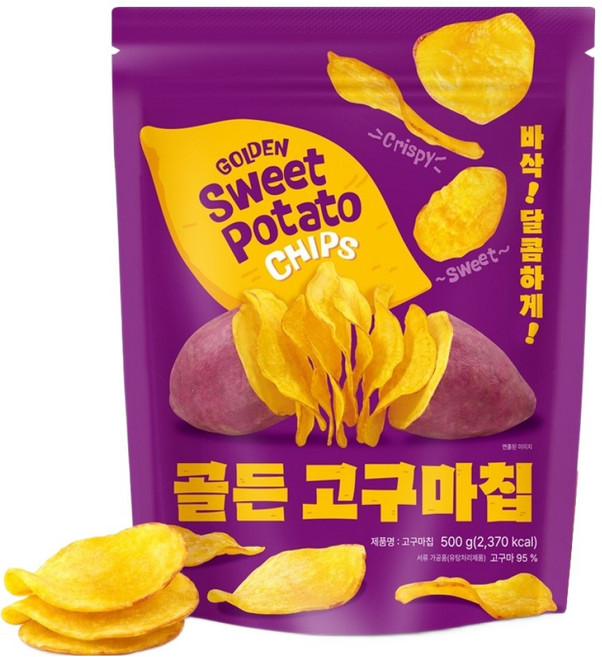 Dailynut 黃金地瓜片, 500g, 1個