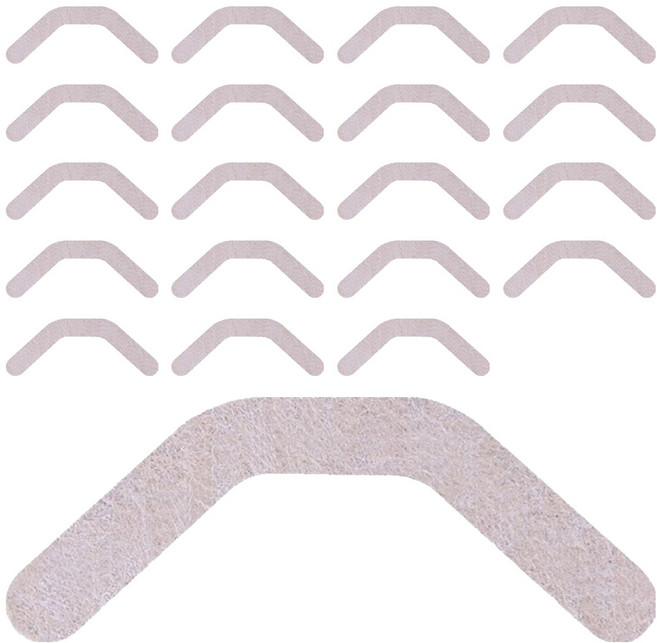 마켓피아 플라스틱 의자 소음방지 미끄럼방지 다리 패드 오프화이트, 20개