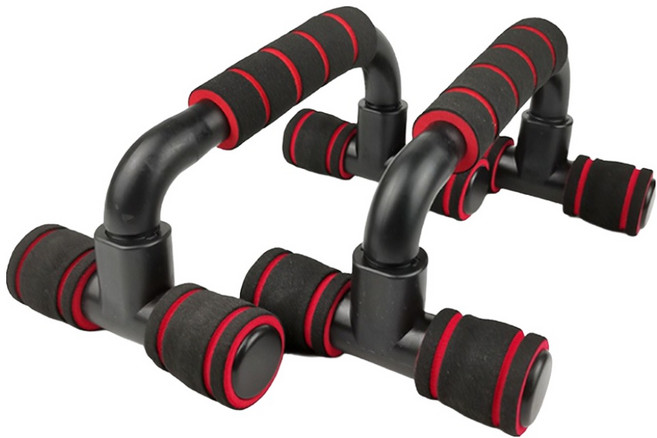 스모글 헬스 홈트 푸쉬업바 2p, 레드, PL-61