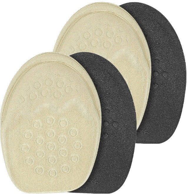 마켓피아 남성용 신발 발바닥 구두 코 보호 쿠션 깔창 양발착용 세트 라운드, 베이지, 2세트