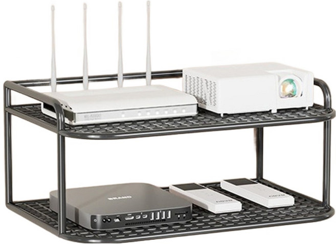 동글이 내구성 높은 범용형 무타공 셋톱박스 브라켓 TYPE 1 300 x 190 x 130 mm, 1개