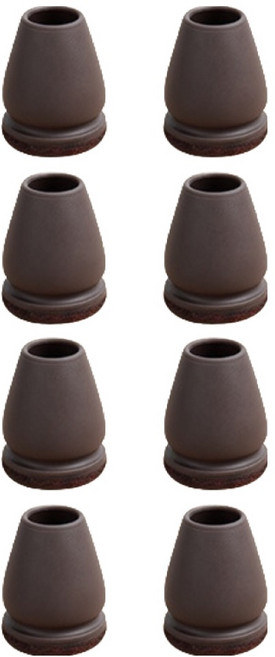 MARKETPIA 防噪音傢俱地板保護椅腳套 圓形, 8個