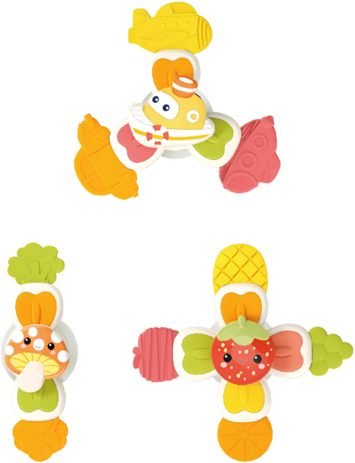 PLAYFUL TOYS 頑玩具 軟膠轉轉樂, 混和顏色, 1套