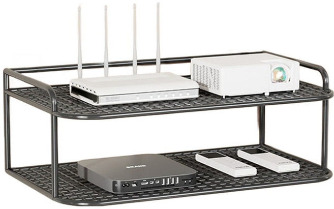 동글이 내구성 높은 범용형 무타공 셋톱박스 브라켓 TYPE 4 400 x 260 x 130 mm, 1개