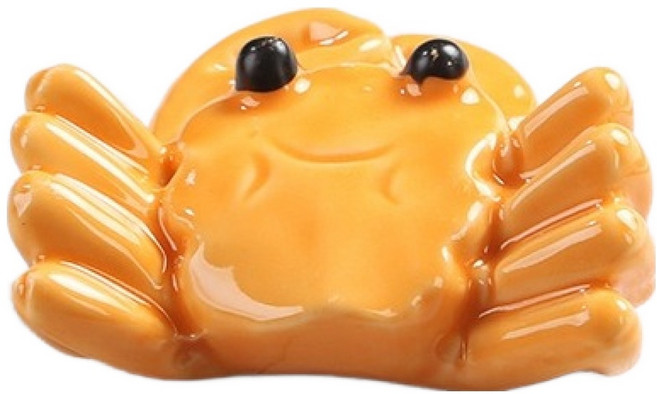 파라주니 귀여운 꽃게 수저받침대 HJ1308, 딥오렌지, 2개