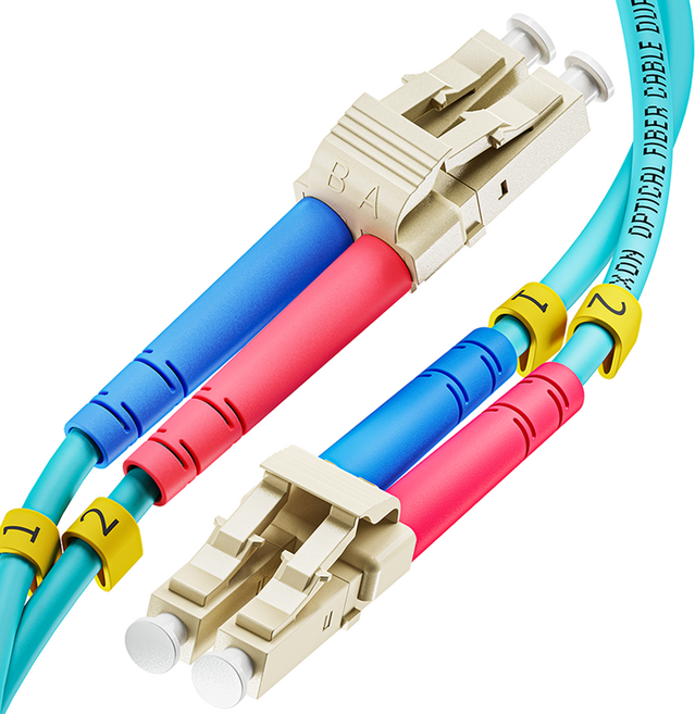 티엑스온 LC-LC 멀티모드 OM3 광 패치코드 점퍼코드, 청록색, 1개, 5m