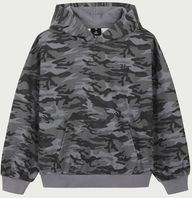 행텐틴즈 더블페이스 카모 후드티셔츠