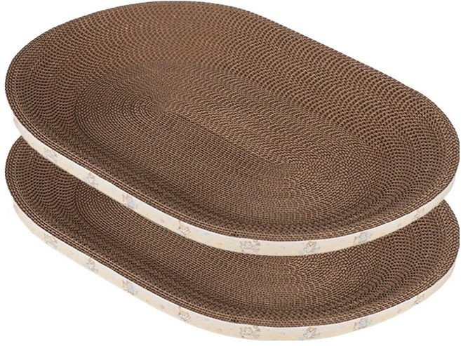 세이코코아 골판지 스크래쳐 타원형, 2개