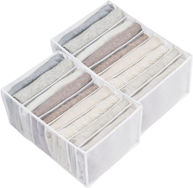 앞날창창 옷장정리 칸막이 수납 9칸, 화이트, 2개