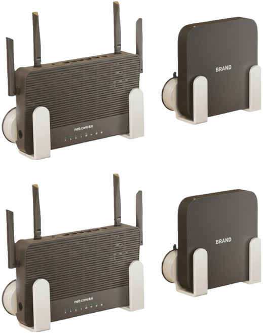 동글이 내구성 높은 컴팩트한 무타공 셋톱박스 브라켓 TYPE 3 82 x 30 x 160 mm, 4개