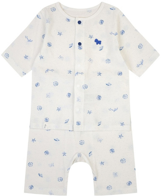 에뜨와 오션 7부 면 내의 상하의 세트