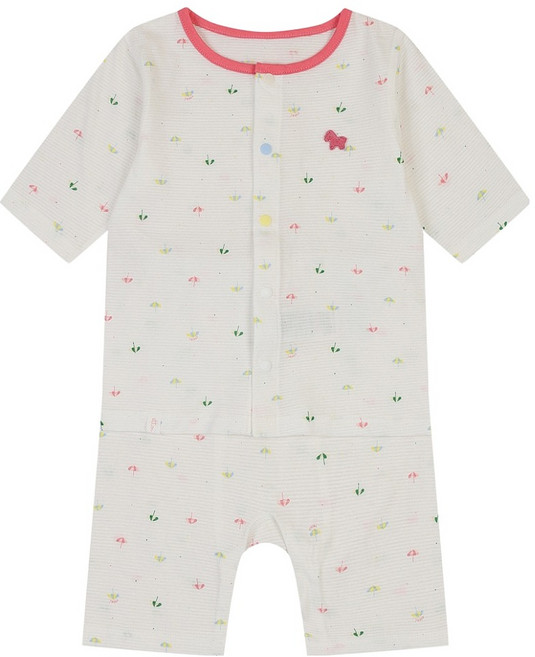 에뜨와 스키너 7부 면 내의 상하의 세트