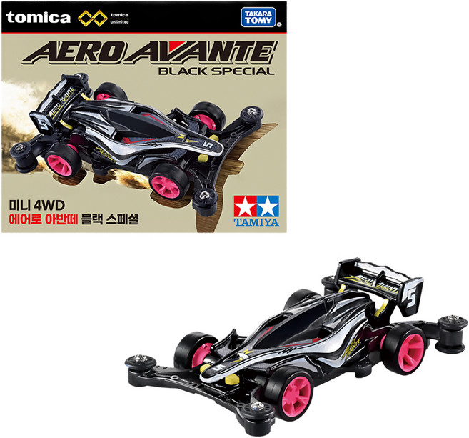 토미카 프리미엄 언리미티드 4WD 에어로 아반테블랙 스페셜 미니카 TOMICA P-12, 혼합색상, 1개