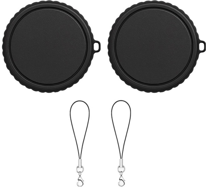 스페이스쉴드 DJI 오즈모 액션 6 호환 스탠다드 실리콘 렌즈 보호 커버 캡, 2개