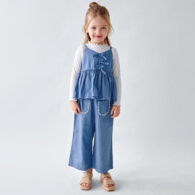 월튼키즈 아동용 비앙카 뷔스티에 상하복 세트