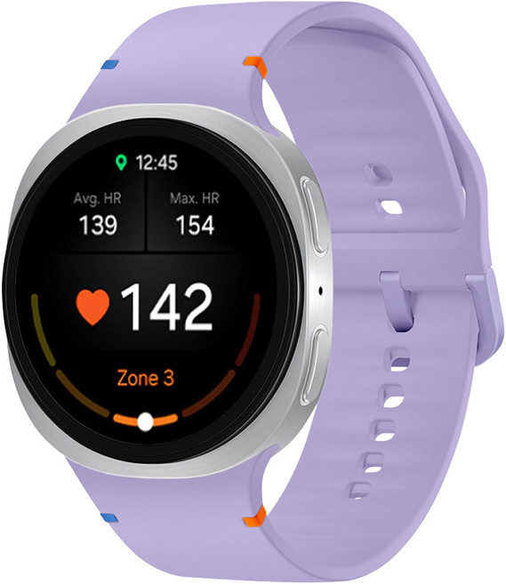 리아몬트 스포츠 밴드 버클 실리콘 스트랩, 1개, 라이트퍼플