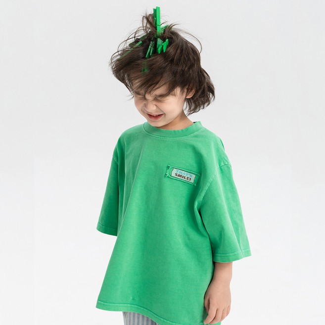 제이키즈 키포 패치 티셔츠 J7076