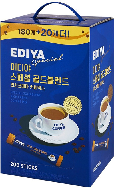 이디야 스페셜 골드블렌드 커피믹스, 11g, 200개입, 1개