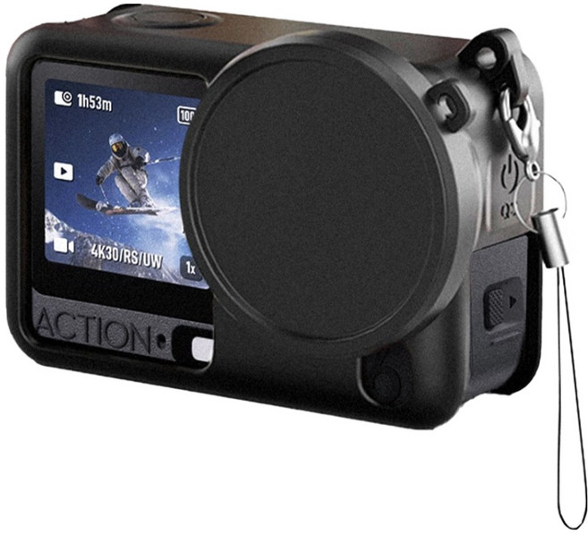 스페이스쉴드 DJI 오즈모 액션 6 호환 스탠다드 실리콘 케이스, 1개, 블랙