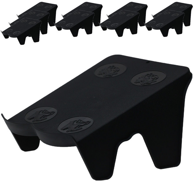 보네르하우스 더블업 슈즈랙 신발정리대, 블랙, 10개