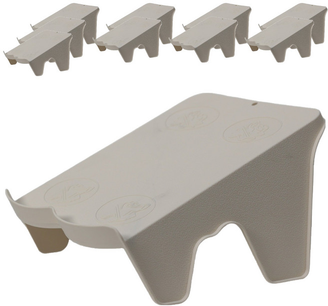 보네르하우스 더블업 슈즈랙 신발정리대, 아이보리, 10개