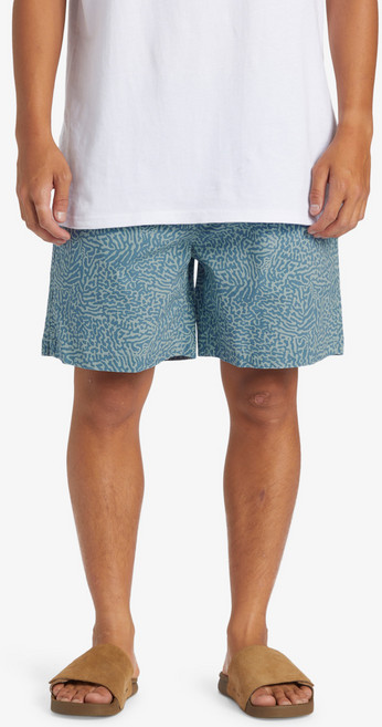 QUIKSILVER 男士豹紋工作短褲 QE21WK023BGE