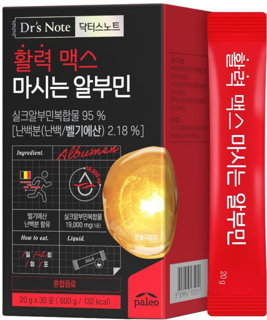 닥터스노트 활력 맥스 마시는 알부민 30p, 600g, 1개
