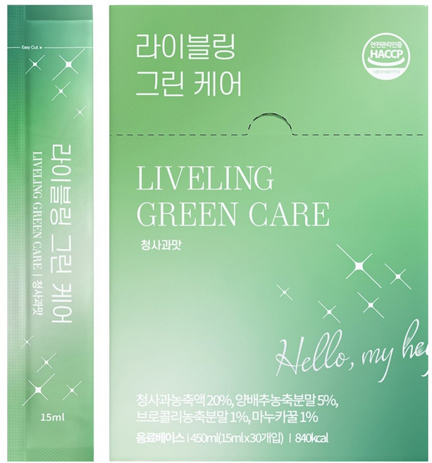 라이블링 그린 케어 30p, 450ml, 1개