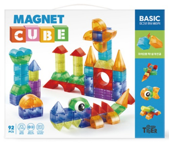 마이리틀타이거 마그넷 큐브 베이직 92p, 혼합색상, 1개