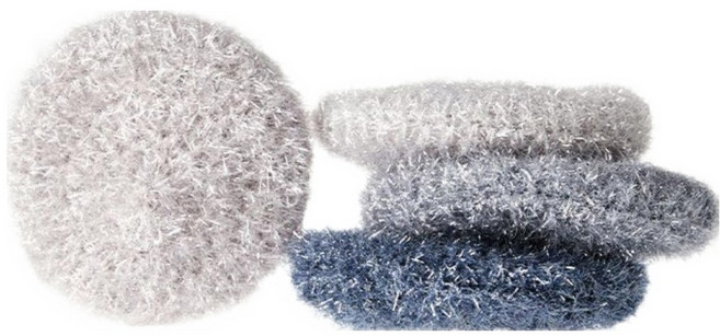 모던하우스 ON 아크릴 수세미 4종 세트 그레이, 4개입, 1세트