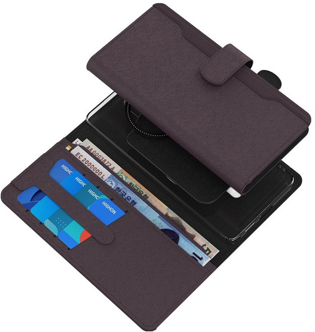 HIGHON GATHER PACCIO S 全貼合皮革 E-Diary MagSafe 相容手機殼組