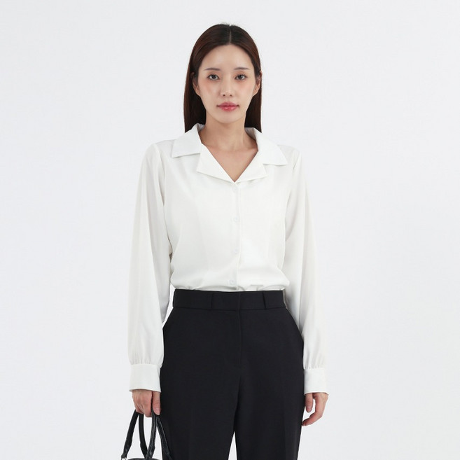 Elsso 女款翻領基本款襯衫