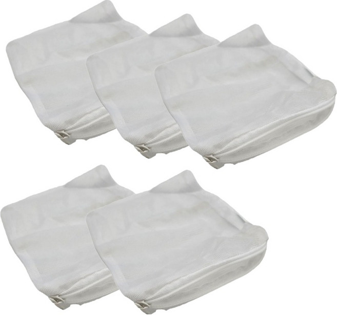 샘아쿠아 리프레쉬 지퍼 미세 여과재망 화이트, 5개