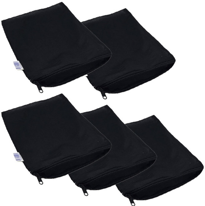 샘아쿠아 리프레쉬 지퍼 미세 여과재망 블랙, 5개