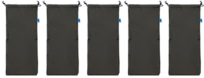 아이두젠 다용도 단조팩 삼각대 우산 커버 캠핑 여행 수납 파우치 15 x 35 cm, 5개, 블랙