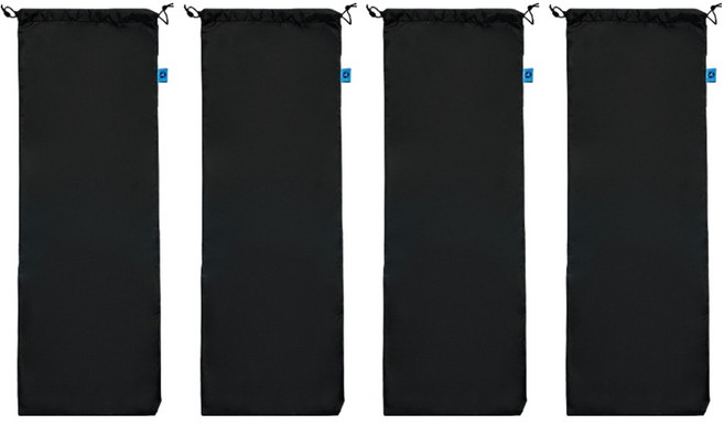 아이두젠 다용도 단조팩 삼각대 우산 커버 캠핑 여행 수납 파우치 21 x 60 cm, 블랙, 4개