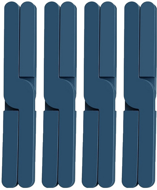 KOVIRA 공간절약 실리콘 받침대 3.2 x 20 cm, 다크그린, 4개